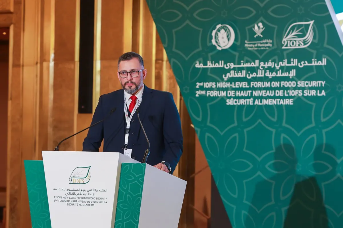 على منصة المنتدى رفيع المستوى الثاني للمنظمة الإسلامية للأمن الغذائي في الدوحة